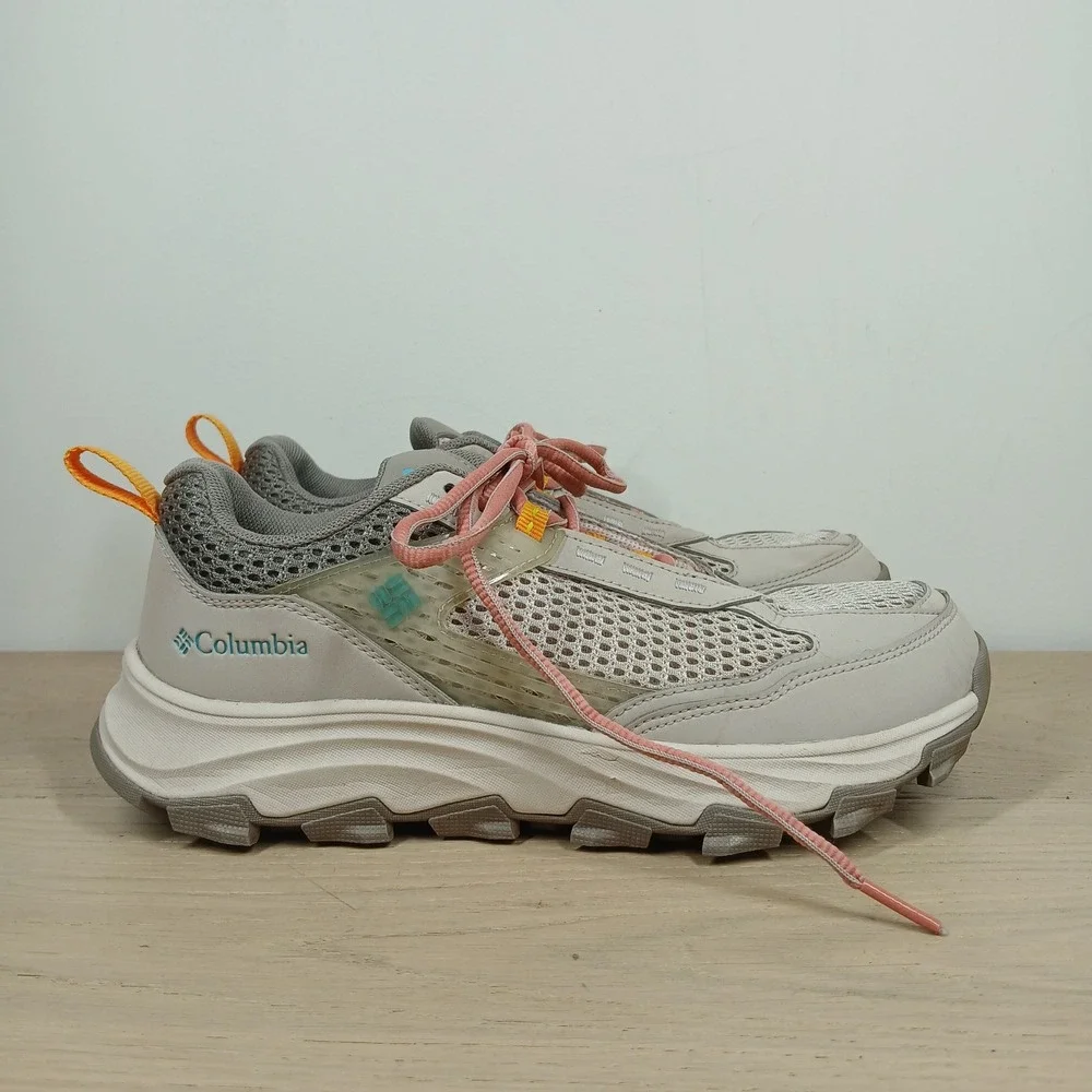 Columbia Hiking Shoes Womens 8 Gray Mesh Techlite+ Trail Sneakers Low Top